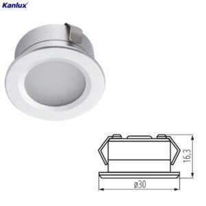 Mini Faretto Led Incasso Rotondo 1W Luce Fredda 40 Lumen